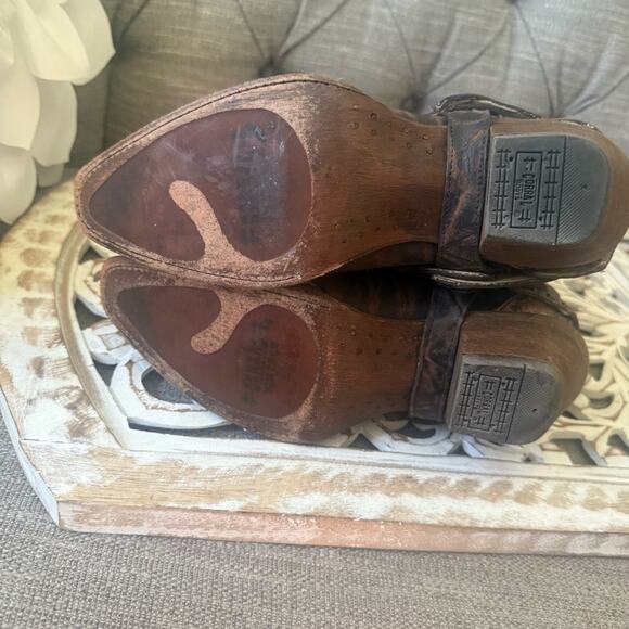 Corral Leather Western Cowboy Harness Boots Women’s 6.5 - Picture 8 of 11